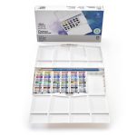 Winsor & Newton Acuarela Cotman Caja Pintor Plus 24 Semi Godet