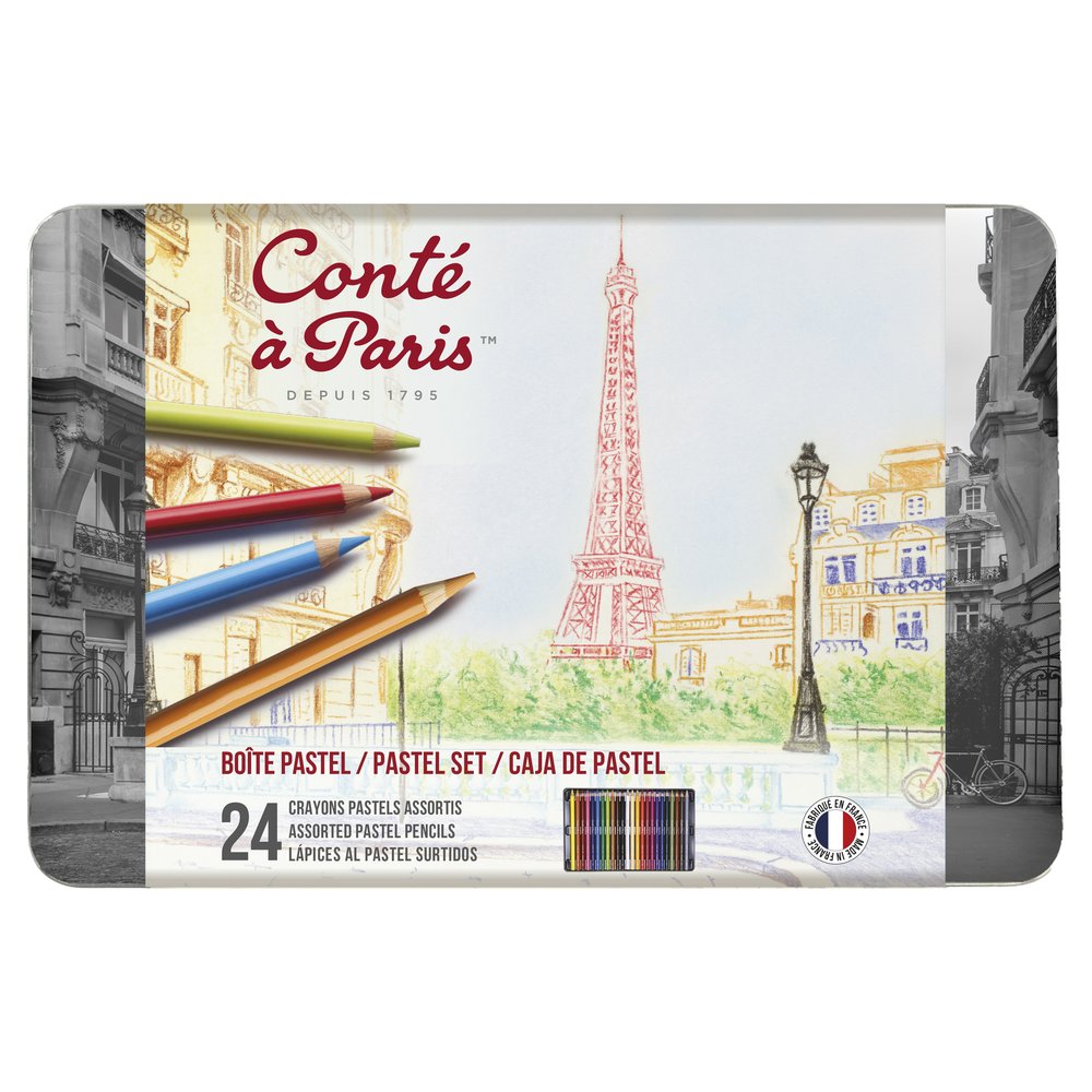 Conté à Paris Caja 24 Lapices Pastel Surtido