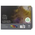 Winsor & Newton Acuarela Profesional Compacta 14x1/2 godets + Pincel