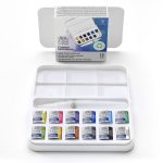 Winsor & Newton Acuarela Cotman Pincel Set 12 semi godet