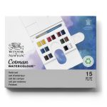 Winsor & Newton Acuarela Cotman Caja Compacta 14x1/2 godet + pincel