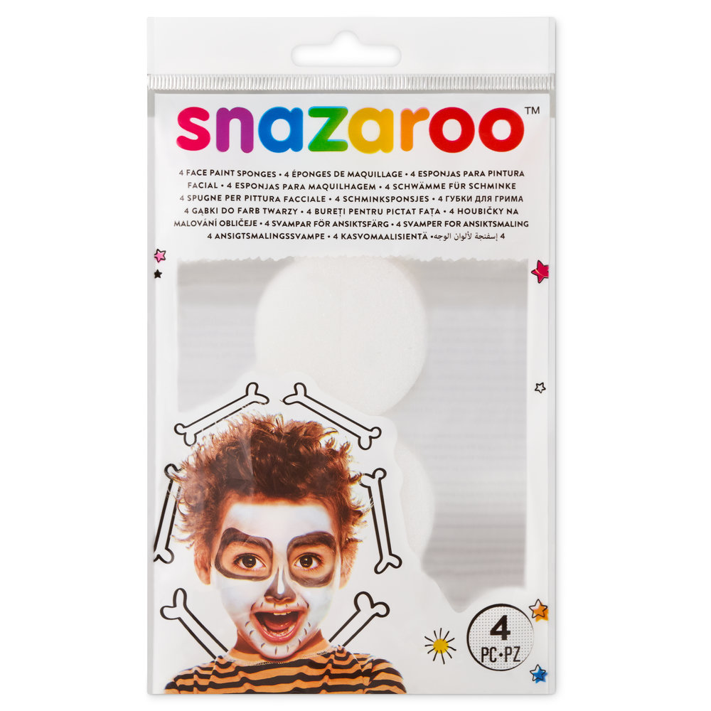 Snazaroo Esponjas Semicirculares de Alta Densidad - Set de 4 - Universal