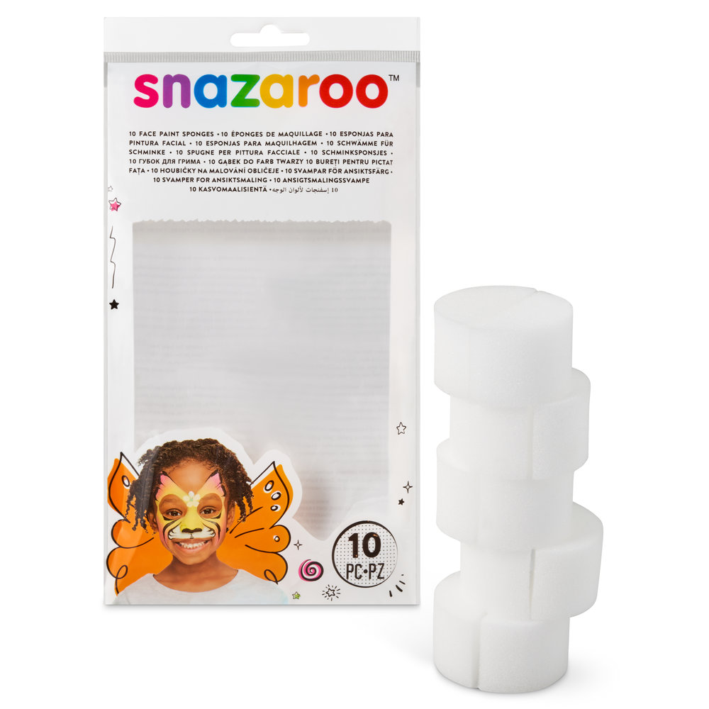 Snazaroo Esponjas Semicirculares de Alta Densidad - Set de 10 - Universal