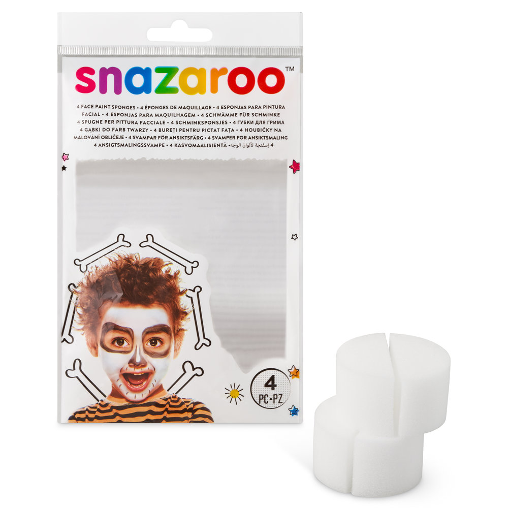 Snazaroo Esponjas Semicirculares de Alta Densidad - Set de 4 - Universal