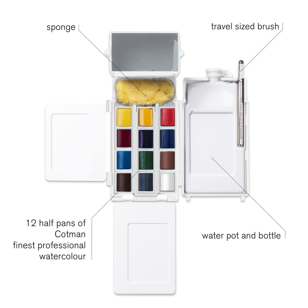 Winsor & Newton Acuarela Cotman Caja de Campo