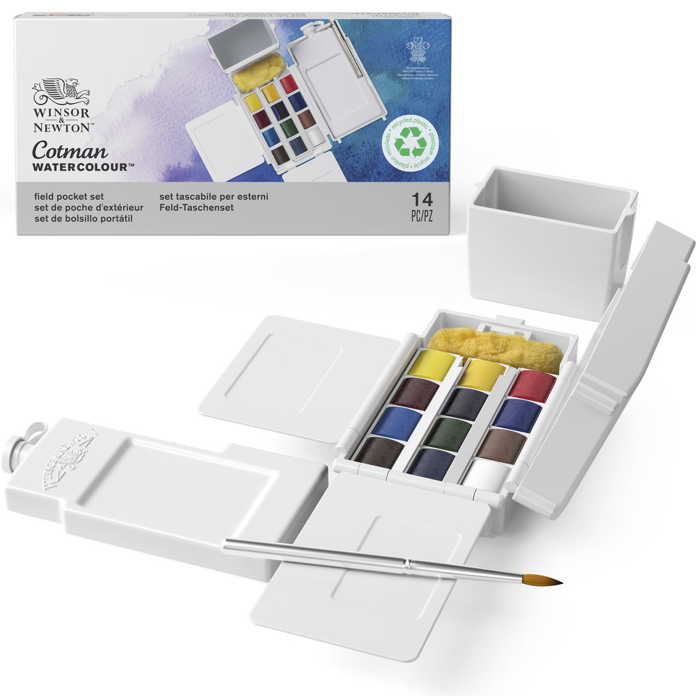 Winsor & Newton Acuarela Cotman Caja de Campo