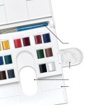 Winsor & Newton Acuarela Cotman Caja Compacta 14x1/2 godet + pincel