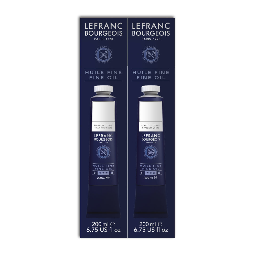 Lefranc Bourgeois Óleo Fine 2x200ml Blanco De Titanio