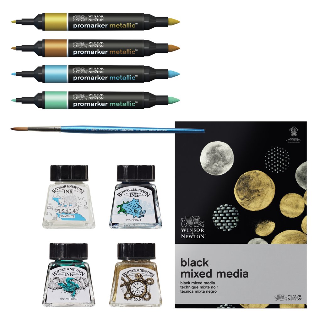 Winsor & Newton Mixed Media Set - Metalicos