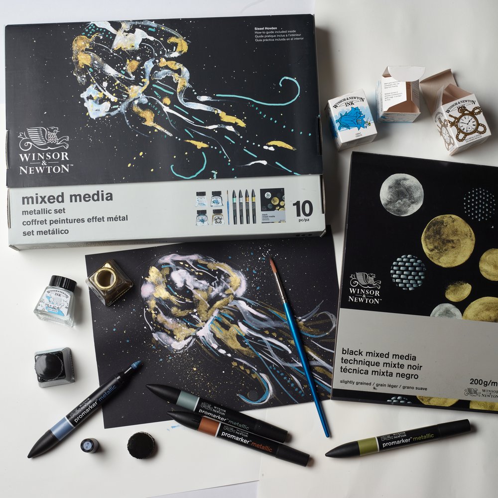 Winsor & Newton Mixed Media Set - Metalicos