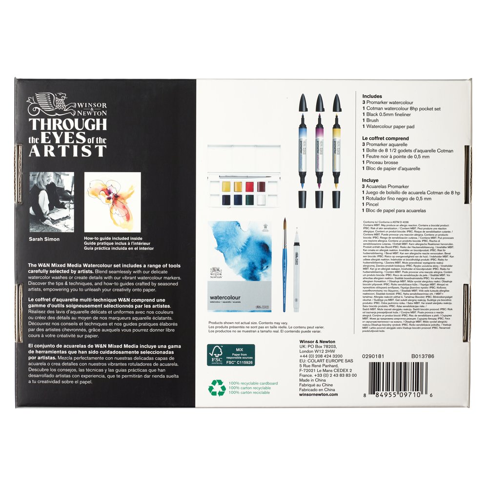 Winsor & Newton Mixed Media Set - Acuarela