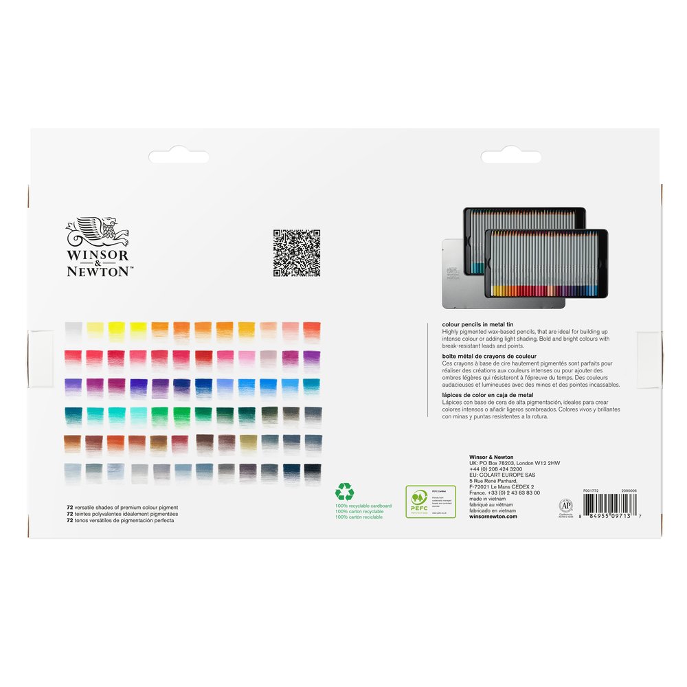 Winsor & Newton Studio Collection Lapices Color x72