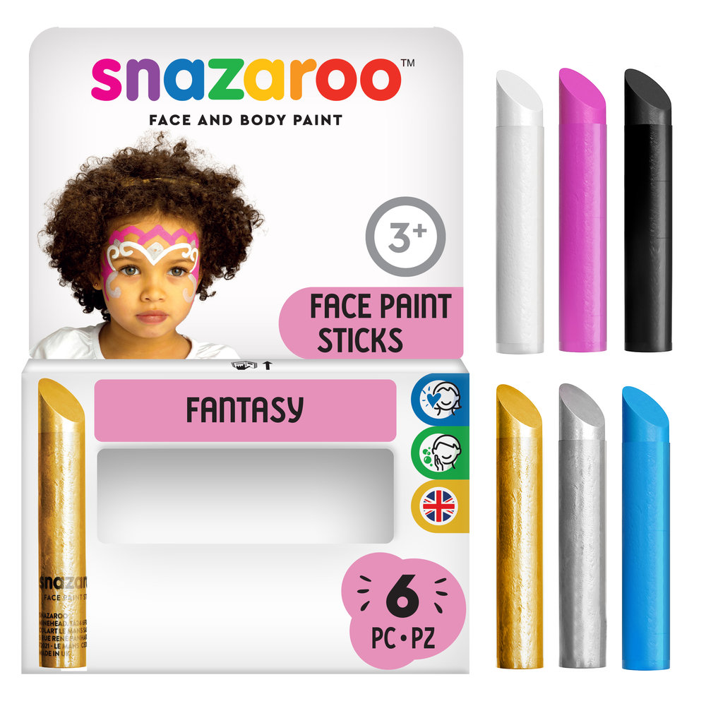 Snazaroo Barras De Maquillaje Multicolor - Set de 6