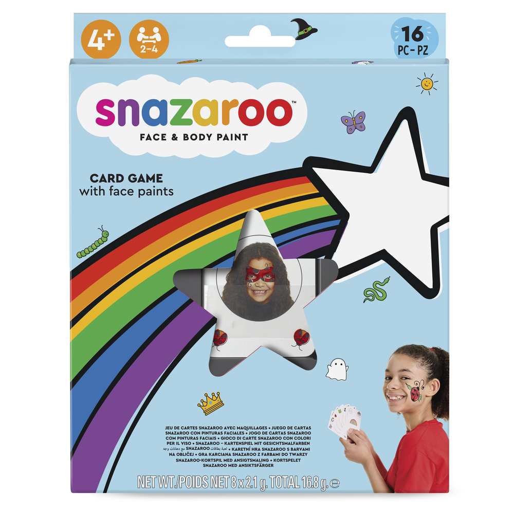 Snazaroo Juego de cartas de pintura facial familiar