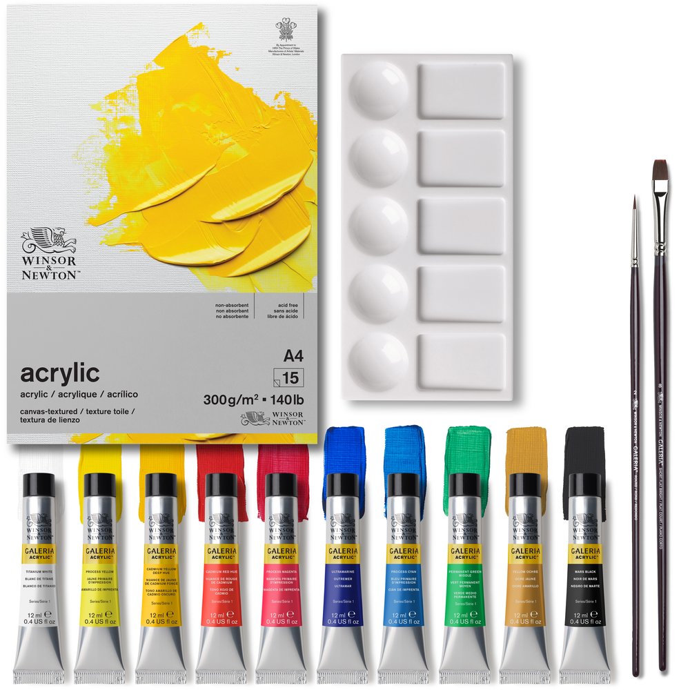 Winsor & Newton Acrílico Galeria Set 10x12ml - Esenciales Acrílico