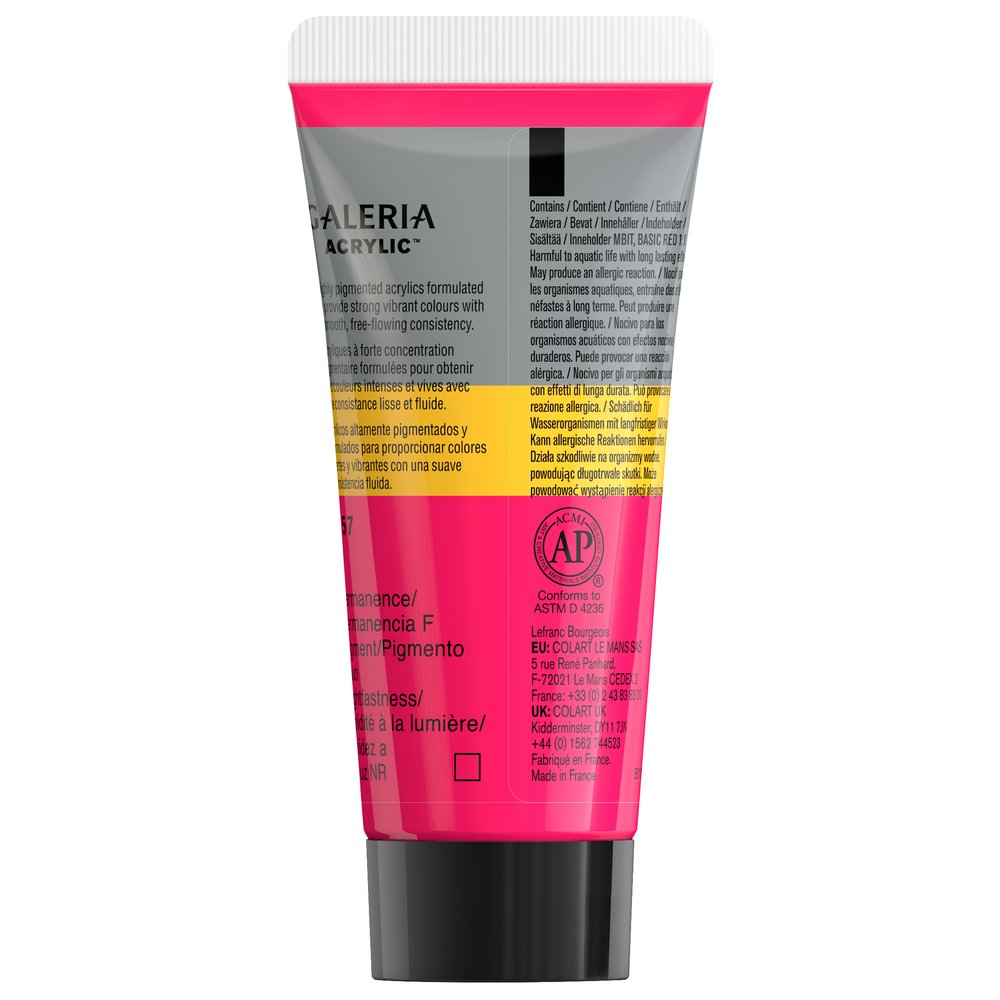 Winsor & Newton Acrilico Galeria Set Tubos 5x60ml Colores Fluorescentes