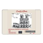 Conté à Paris Lápiz Grafito Caja de Metal Surtido x12