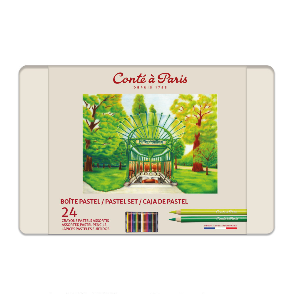 Conté à Paris Caja 24 Lapices Pastel Surtido