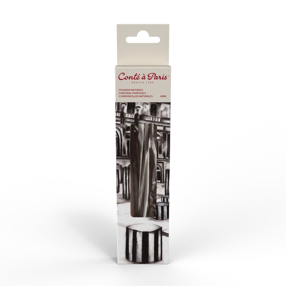 Conté à Paris Estuche 5 Carboncillos Nat 6mm