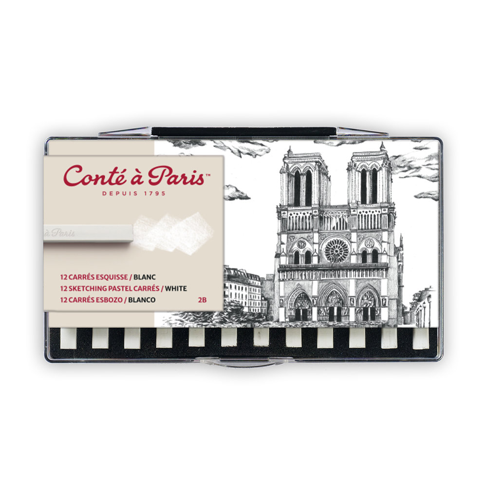 Conté à Paris Caja 12 Carres Blanco 2B