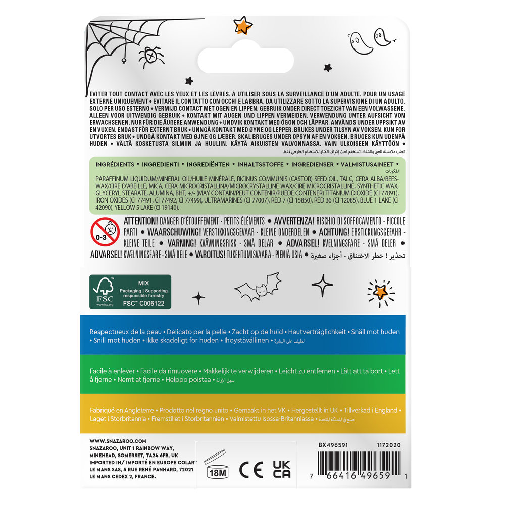 Snazaroo Rainbow Face Paint Sticks - Set of 6  - US