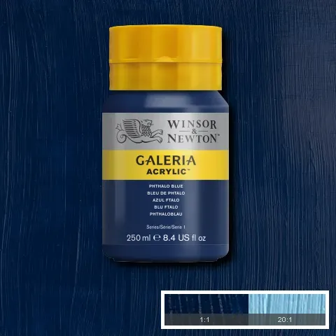 Winsor & Newton Acrilico Galeria 250ml Azul Ftalocianina