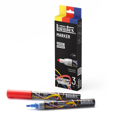 Liquitex Marker 3x2mm Set - Primarios