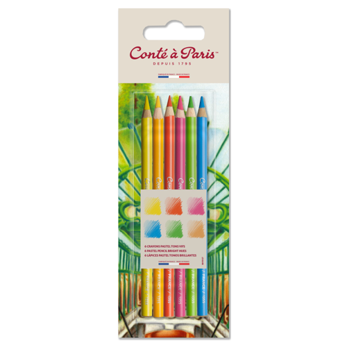Conté à Paris Blister 6 Lapices Pastel Surtidos