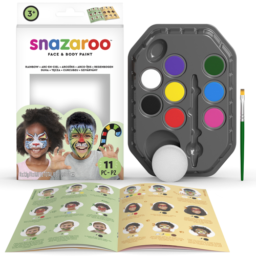 SnazarooKit de pintura facial arco iris