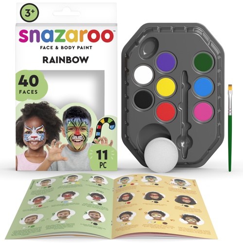 SnazarooKit de pintura facial arco iris