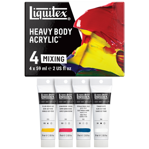 Liquitex Set Mezcla Acrílica Heavy Body x4