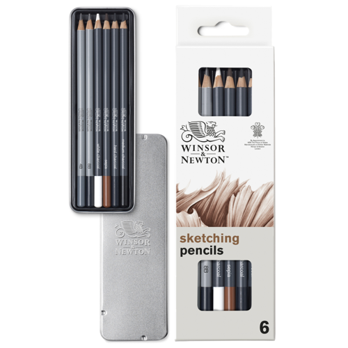 Winsor & Newton Studio Collection Lápices de Dibujo x6