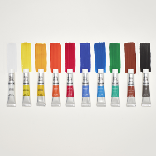 Winsor & Newton Gouache 10x12ml Set De Iniciación