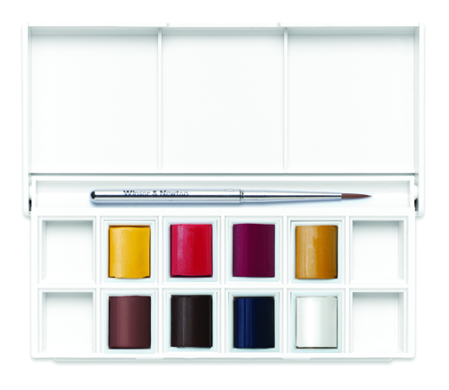 Winsor & Newton Acuarela Cotman Set Bolsillo Retrato 8x1/2 Godets