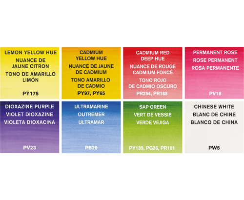 Winsor & Newton Acuarela Cotman Set Bolsillo Floral 8x1/2 Godets