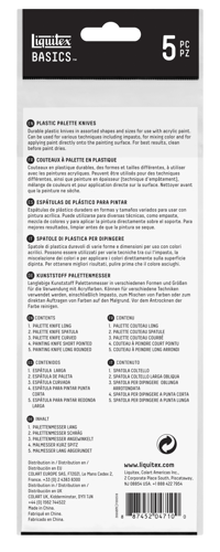 Liquitex Basics Set 5 Espatulas Plastico