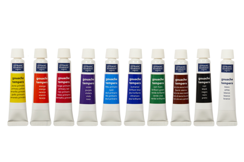 Lefranc Bourgeois Educación Gouache Caja College 10x10ml + Pincel