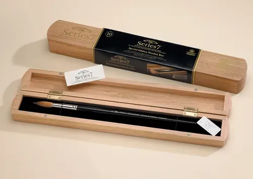 Winsor & Newton Pinceles Acuarela Serie 7 Marta Kolinsky Nº 7 - Estuche de Madera