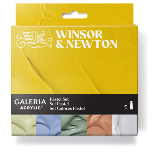 Winsor & Newton Acrilico Galeria Set Tubos 5x60ml Colores Pastel