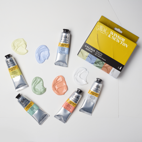 Winsor & Newton Acrilico Galeria Set Tubos 5x60ml Colores Pastel