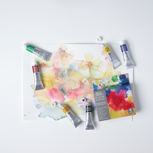 Winsor & Newton Acuarela Profesional Set Tubos 6x5ml Fundamentales