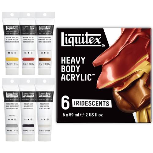 Liquitex Acrílico Heavy Body Set 6x59ml Iridiscentes