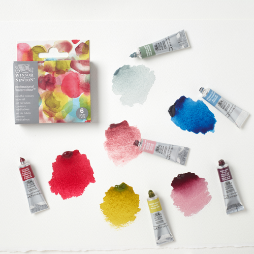 Winsor & Newton Acuarela Profesional Set Tubos 6x5ml Colores Meditativos