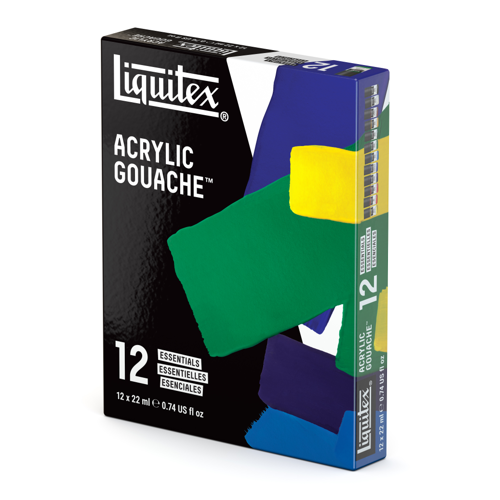 Liquitex Profesional Gouache Acrílico 12x22ml Set Colores Esenciales