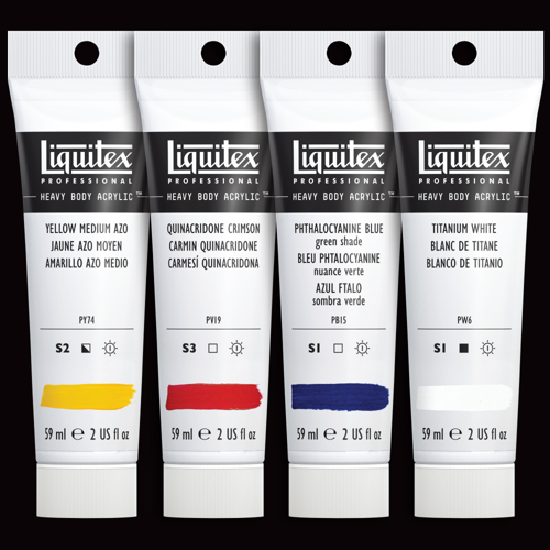 Liquitex Set Mezcla Acrílica Heavy Body x4