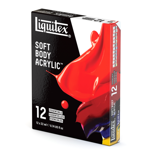 Liquitex Professional Soft Body 12x22ml Set Colores Esenciales