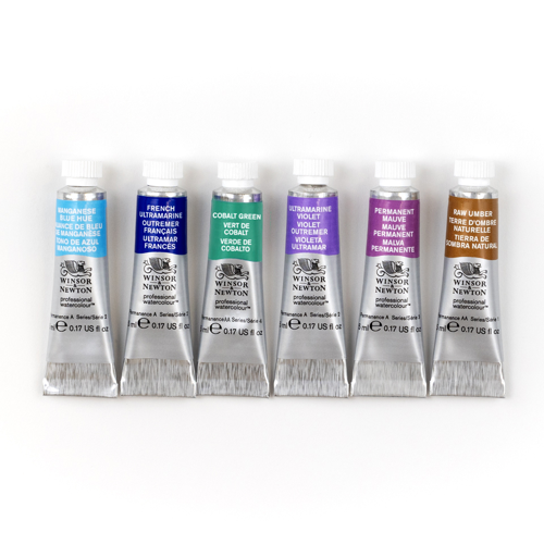 Winsor & Newton Acuarela Profesional Set Tubos 6x5ml Colores Granulados