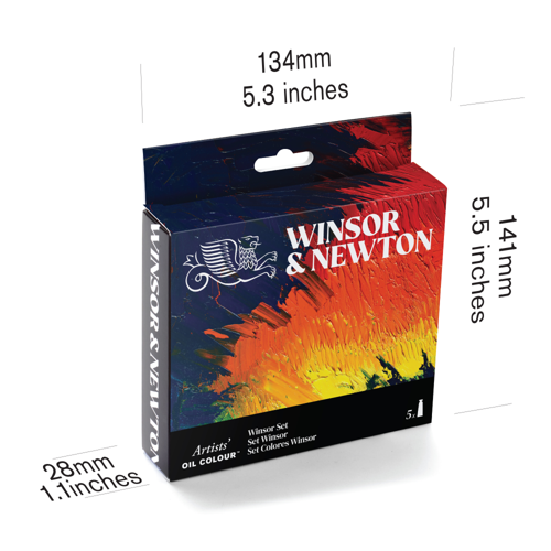 Winsor & Newton Oleo Artists Set Tubos 5x37ml Colores Winsor