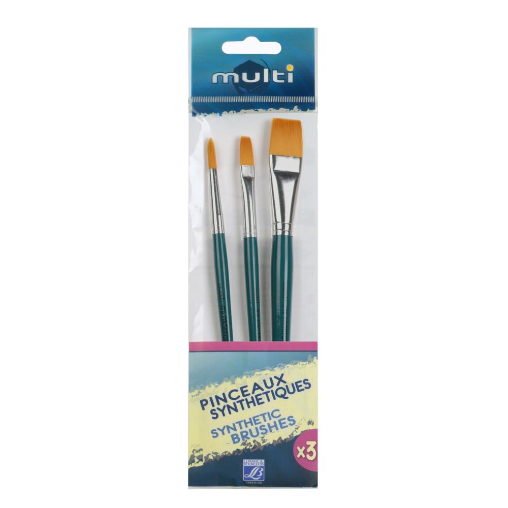 Lefranc Bourgeois Enfants Assortiment de 3 Pinceaux Synthétique