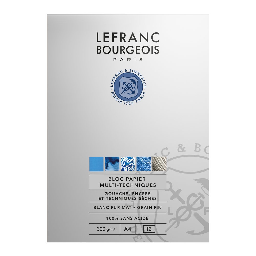 Lefranc Bourgeois Gouache Extra- Fine Linel Bloc Papier A4